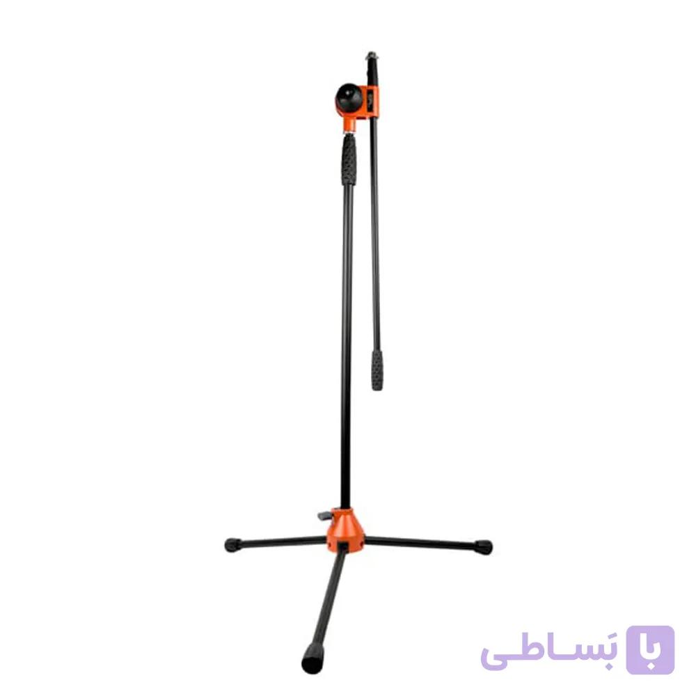 پایه میکروفون تمام‌فلز ایستاده با گلویی