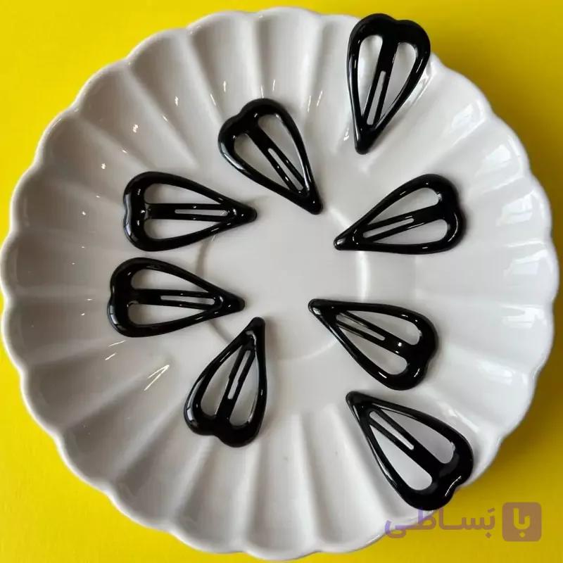 گیره تق تقی مشکی براق پینترستی