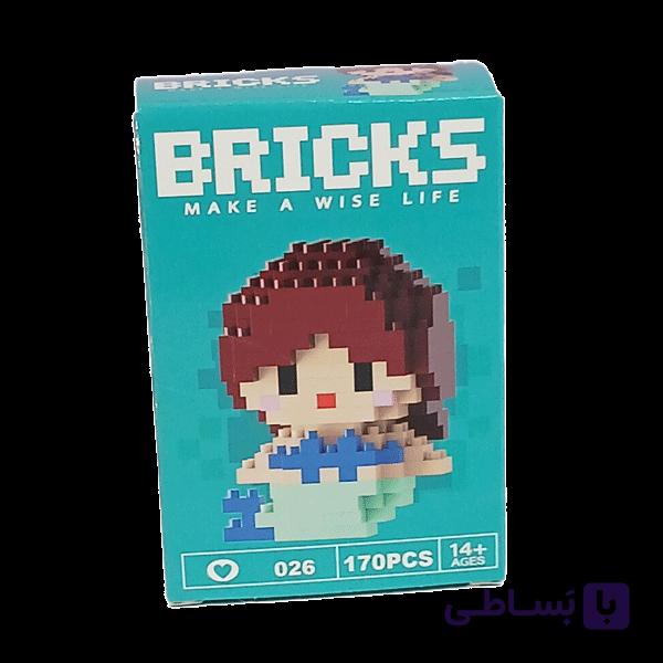 مینی لگو پرنسس آریل (Ariel) | ساختنی شخصیت پری دریایی | کد 026 Bricks — تصویر 1