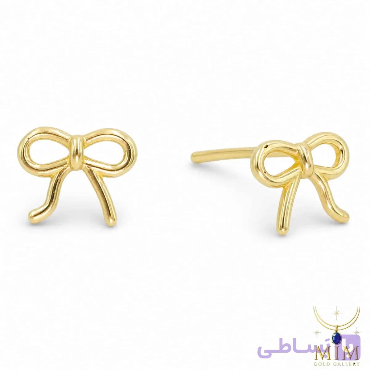 گوشواره میخی پاپیون
