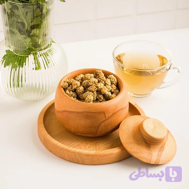 قندان چوبی متین نیم وود