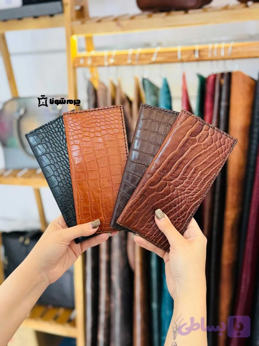 کیف پول چرمی لنا