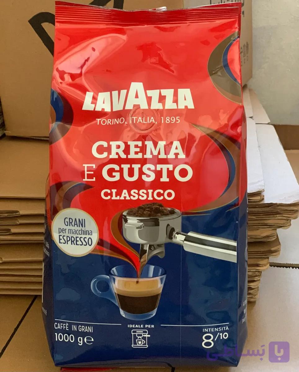 قهوه lavazza crema e gusto + کد تخفیف 200 هزار تومانی — تصویر 1