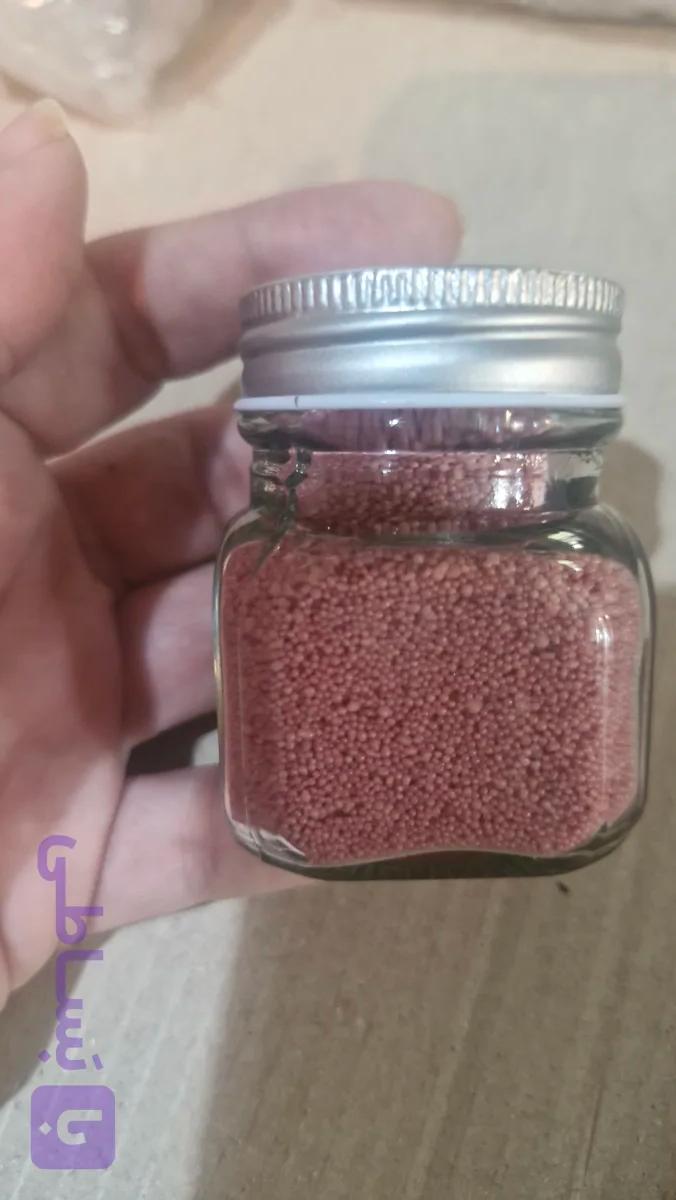 شمع پودری داخل جار مک کارتی با فیتیله چوبی