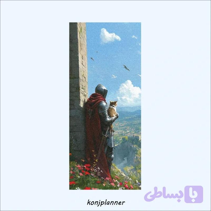 بوکمارک شوالیه و گربه