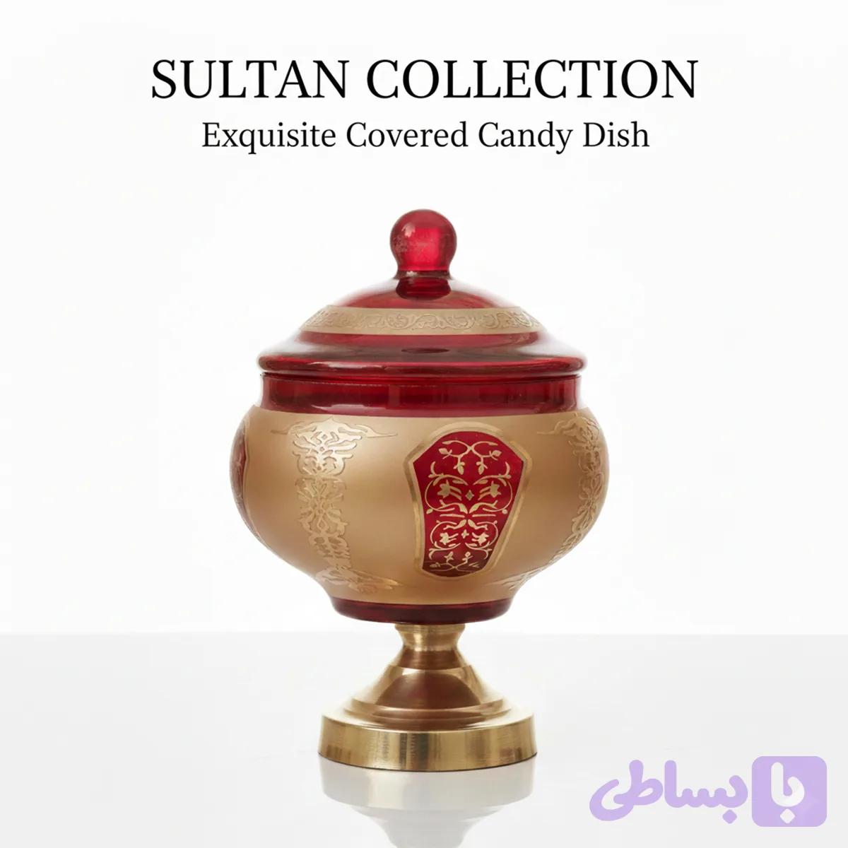 شکلات خوری لوکس طرح سلطان نقشستان؛ حکاکی روی شیشه