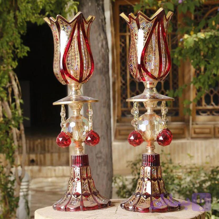 شمعدان مدل ترمه لاله — تصویر 1