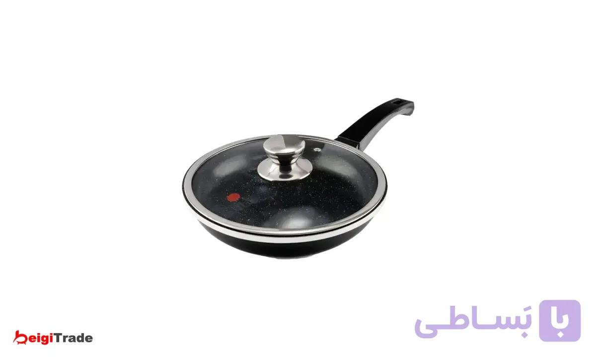 تابه تک دسته ام جی اس سایز 28 گرانیت طرح ایتالیا — تصویر 1