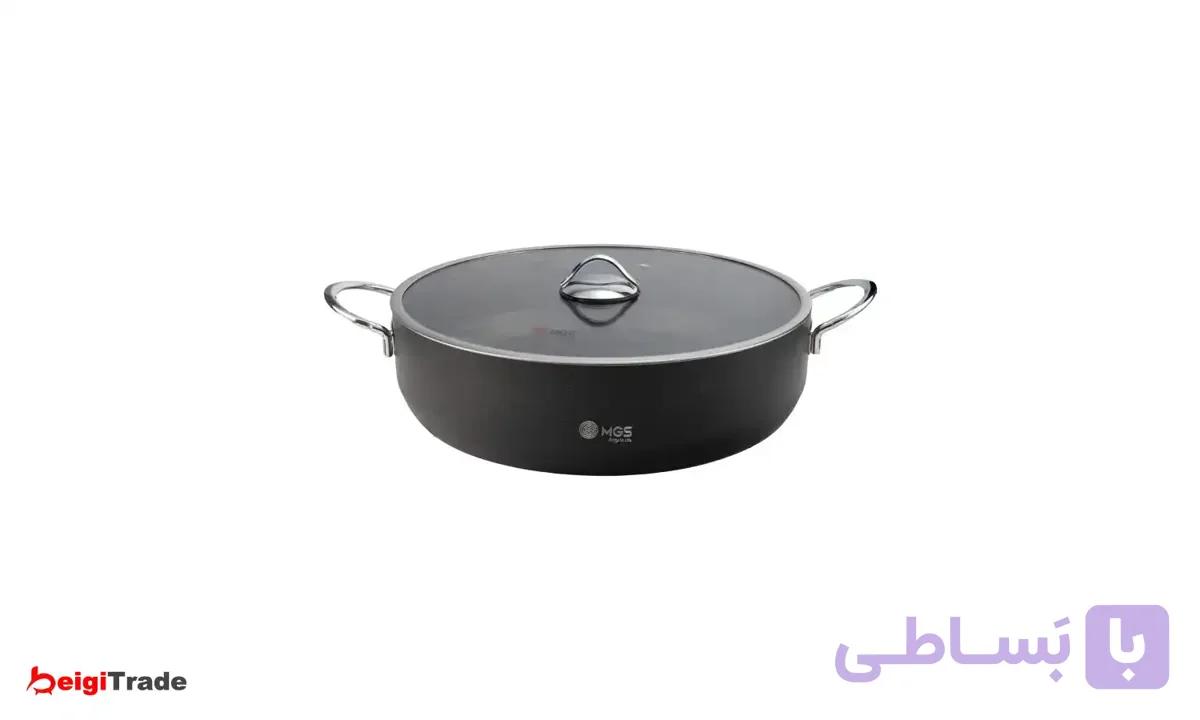 تابه گرانیت دو دسته ام جی اس سایز 40 مدل گارنت — تصویر 1