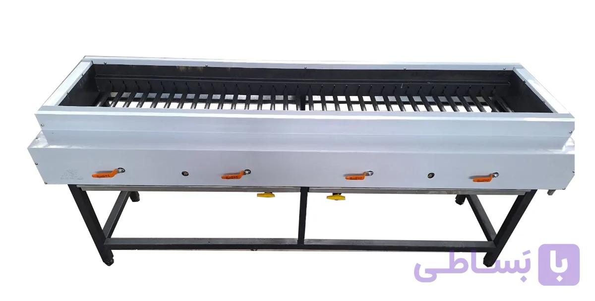 کباب پز گازی آهنی دو متری دهنه 40