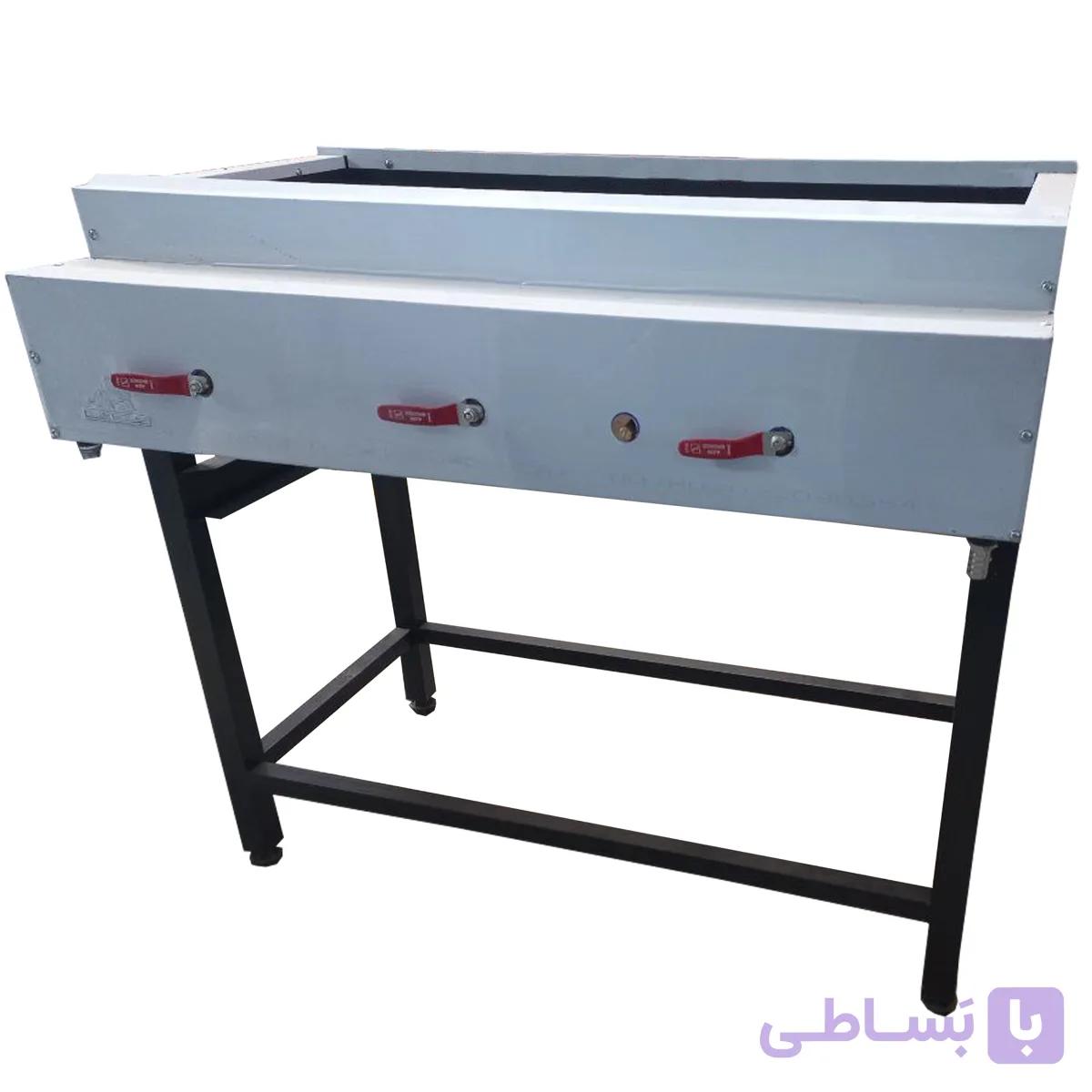 کباب پز گازی آهنی یک و نیم متر دهنه 45