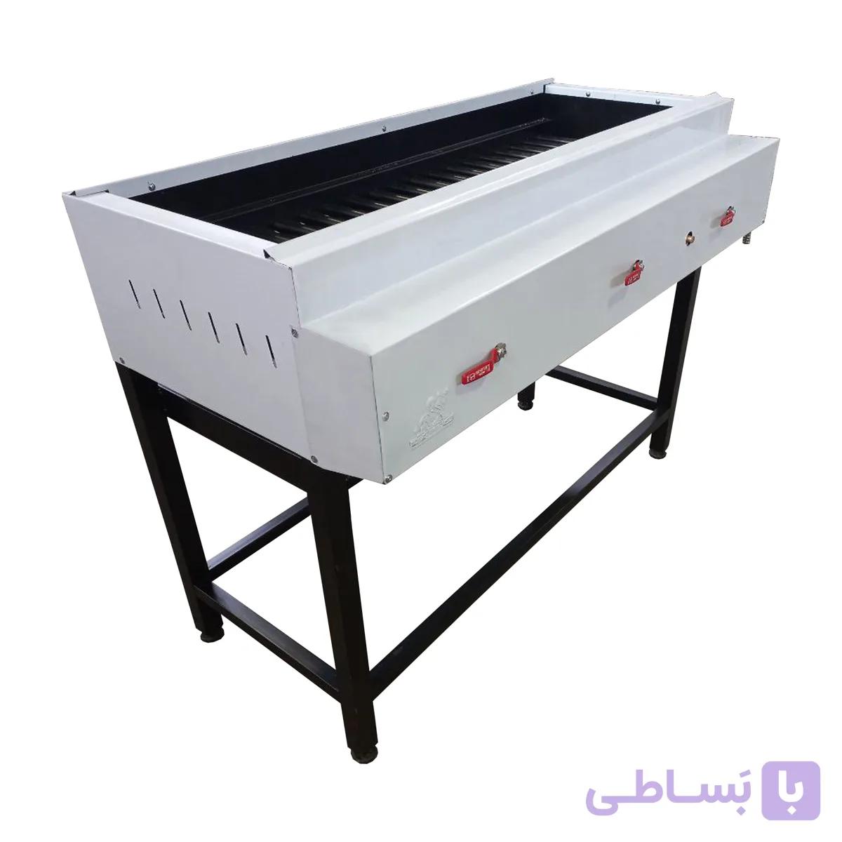 کباب پز گازی آهنی دو متری دهنه 45