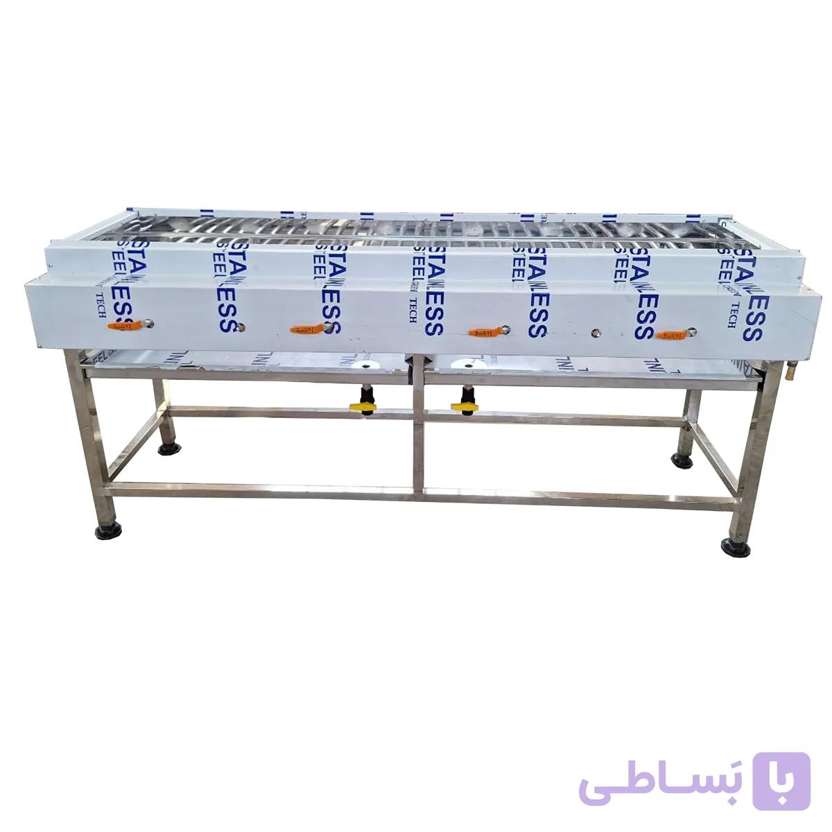 کباب پز تمام استیل یک متری دهنه 45 برند وین شف