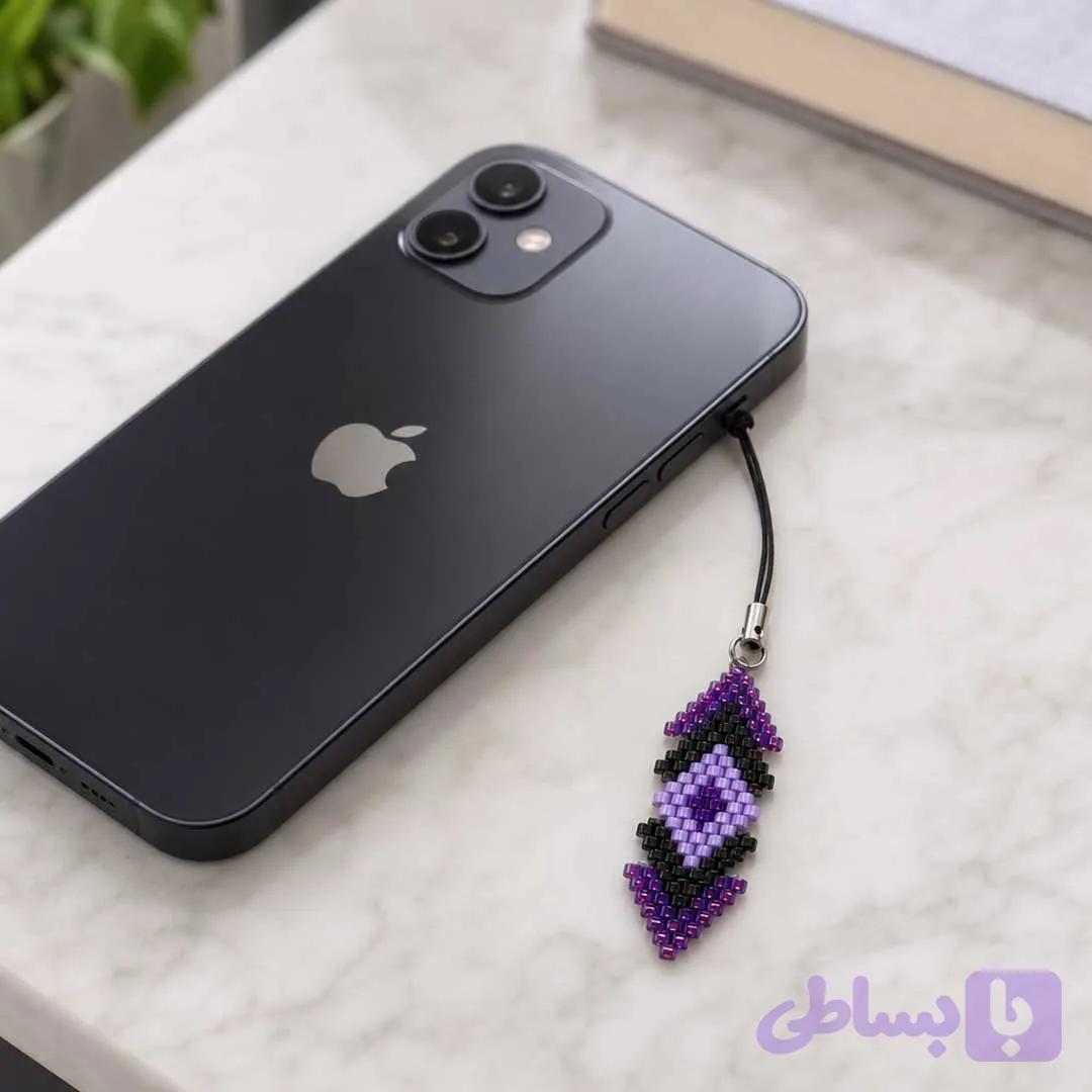 آویز گوشی میوکی بنفش
