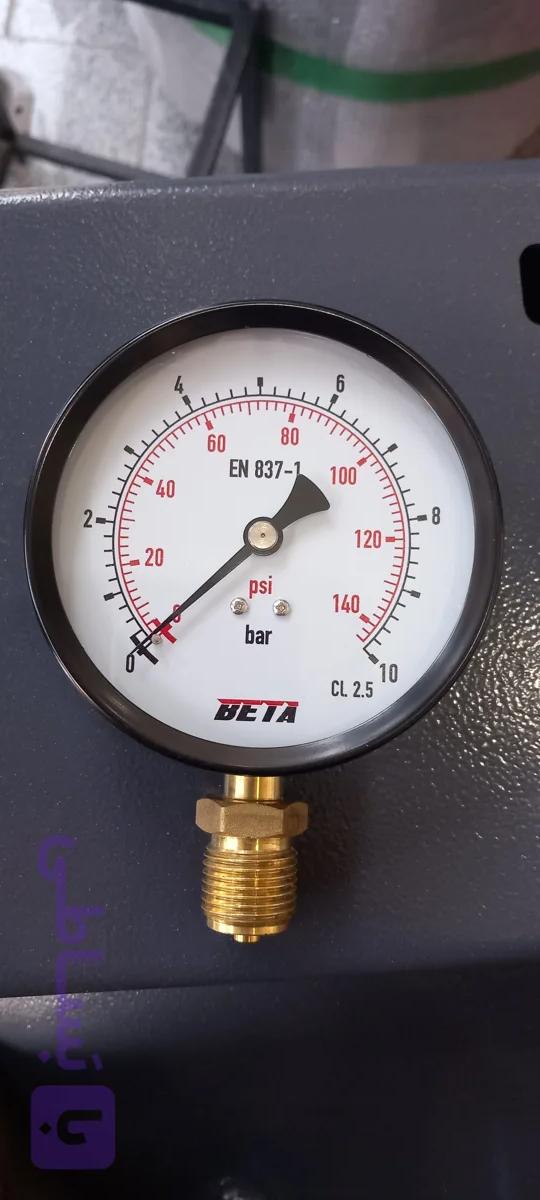 مانومتر BETA مدل NTB-100L | گیج فشار 10 بار 100 میلی‌متر