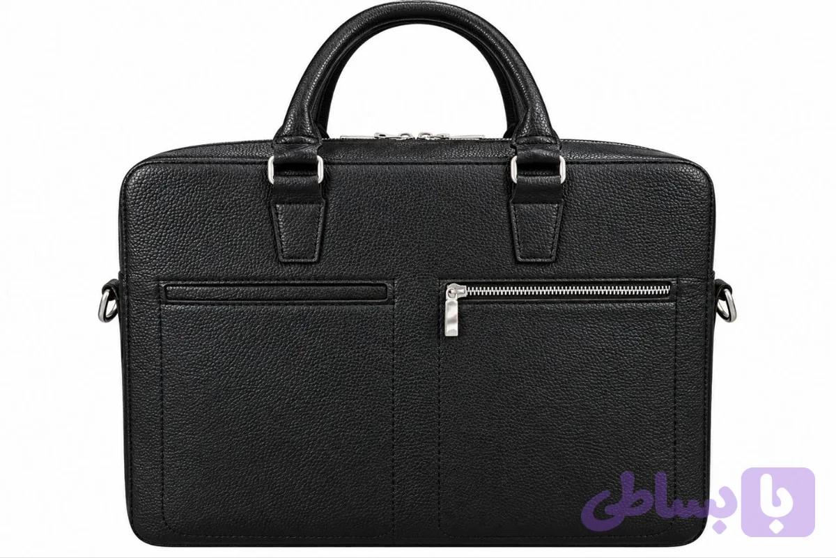 کیف اداری چرم گاوی و دستدوز (کد 6H8NC)