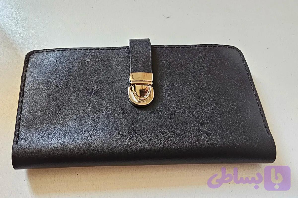 کیف پول کتی چرم گاوی و دستدوز (کد 8MPOV)
