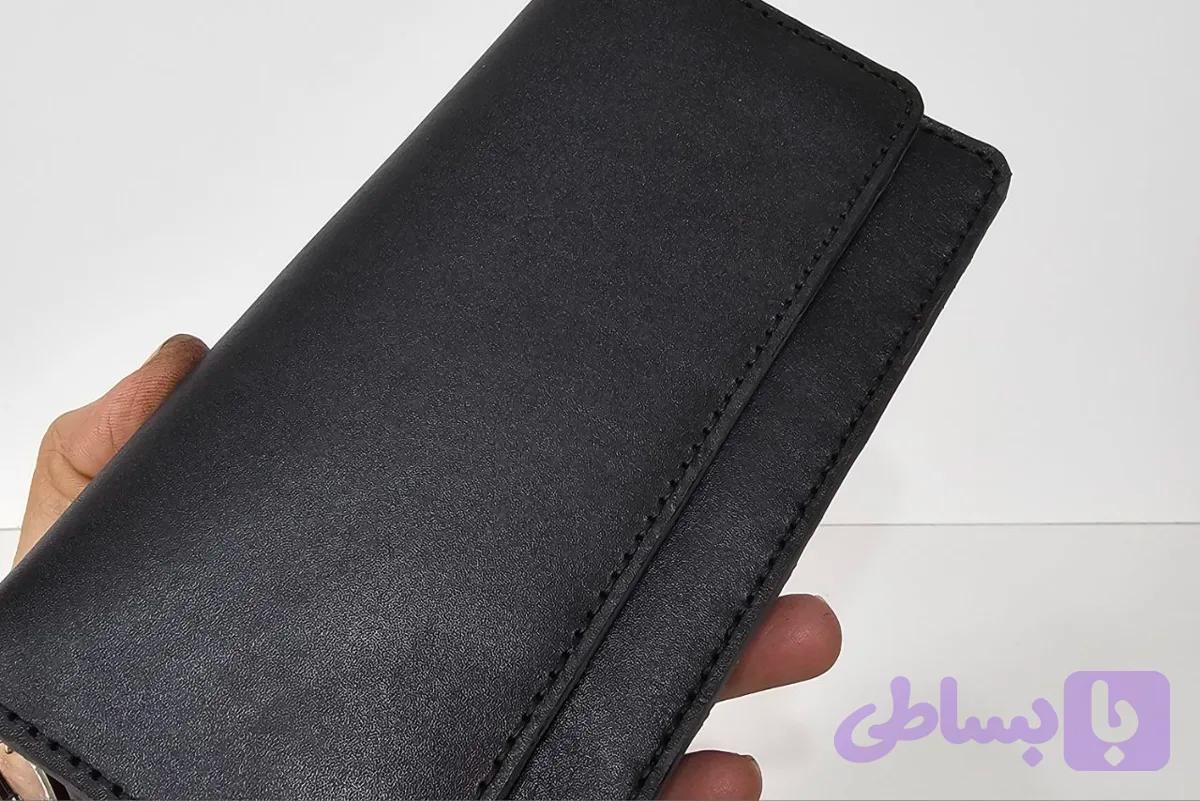 کیف پول چرم گاوی و دستدوز (کد EN443)
