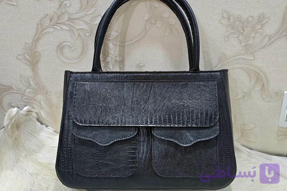 کیف چرم دستی زنانه دستدوز