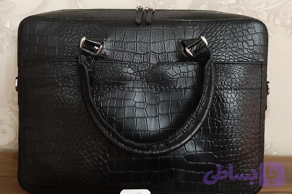 کیف اداری چرم گاوی و دستدوز