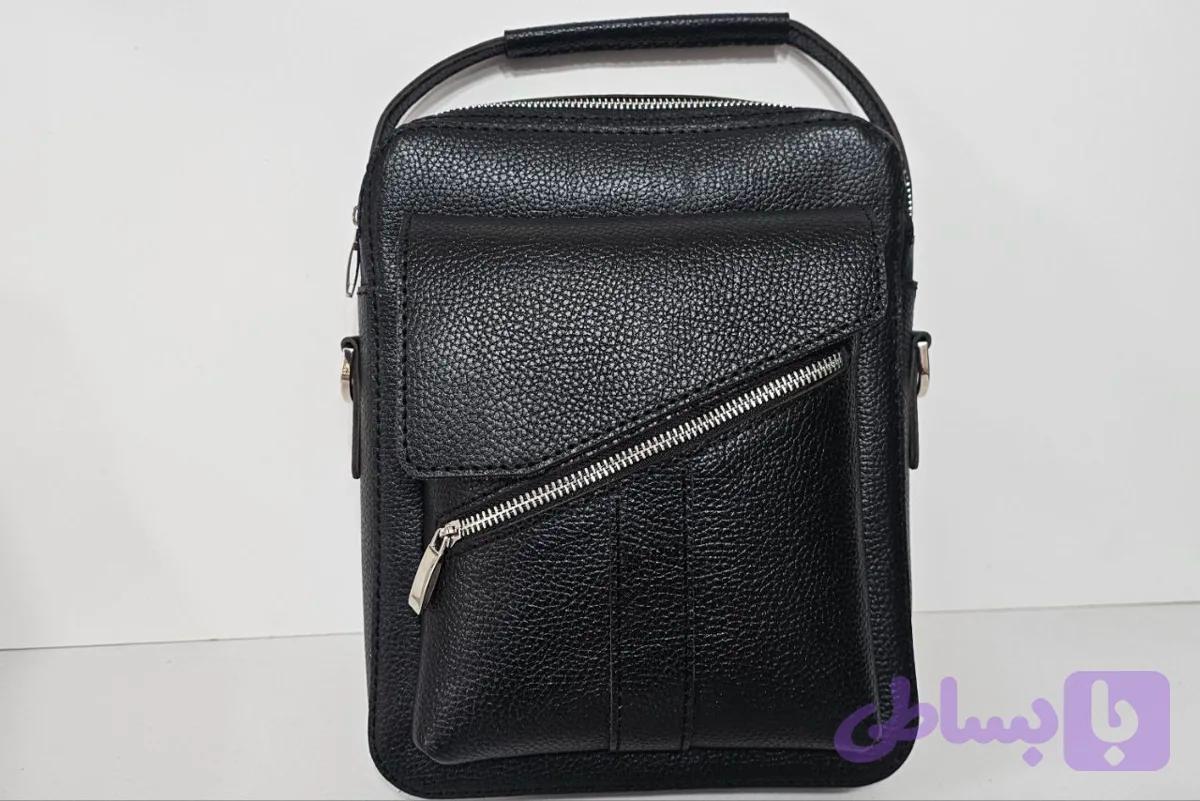 کیف دوشی چرم گاوی و دستدوز (کد HK616)