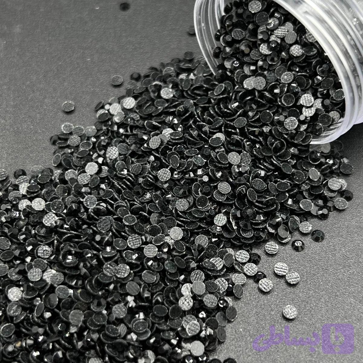 نگین حرارتی رزین مشکی Ss10