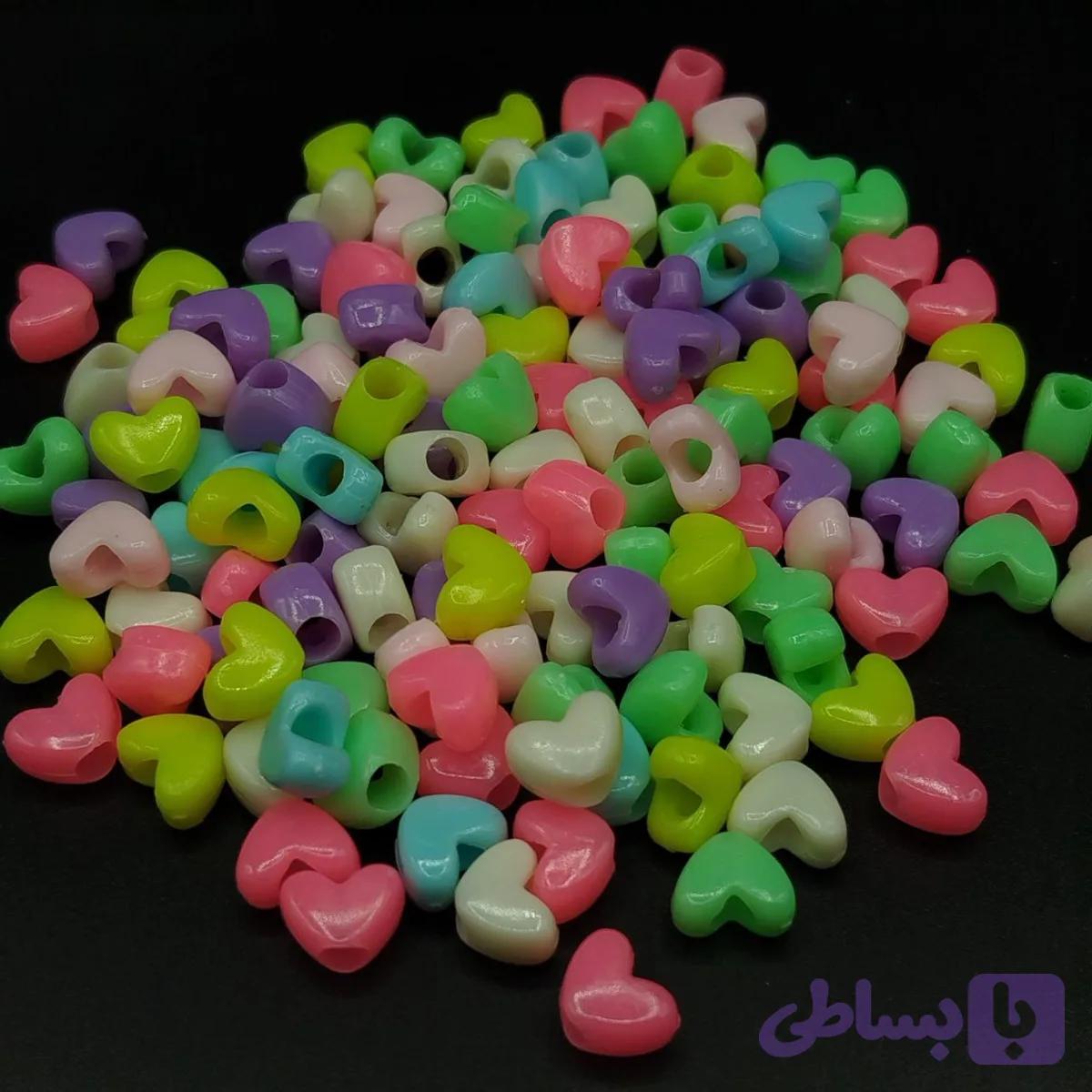 مهره پاستیلی طرح قلب — تصویر 1