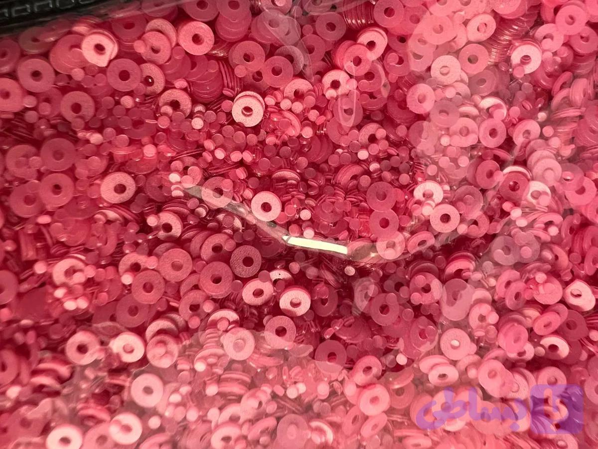 پولک تخت لیزری ۲میل سرخابی — تصویر 1