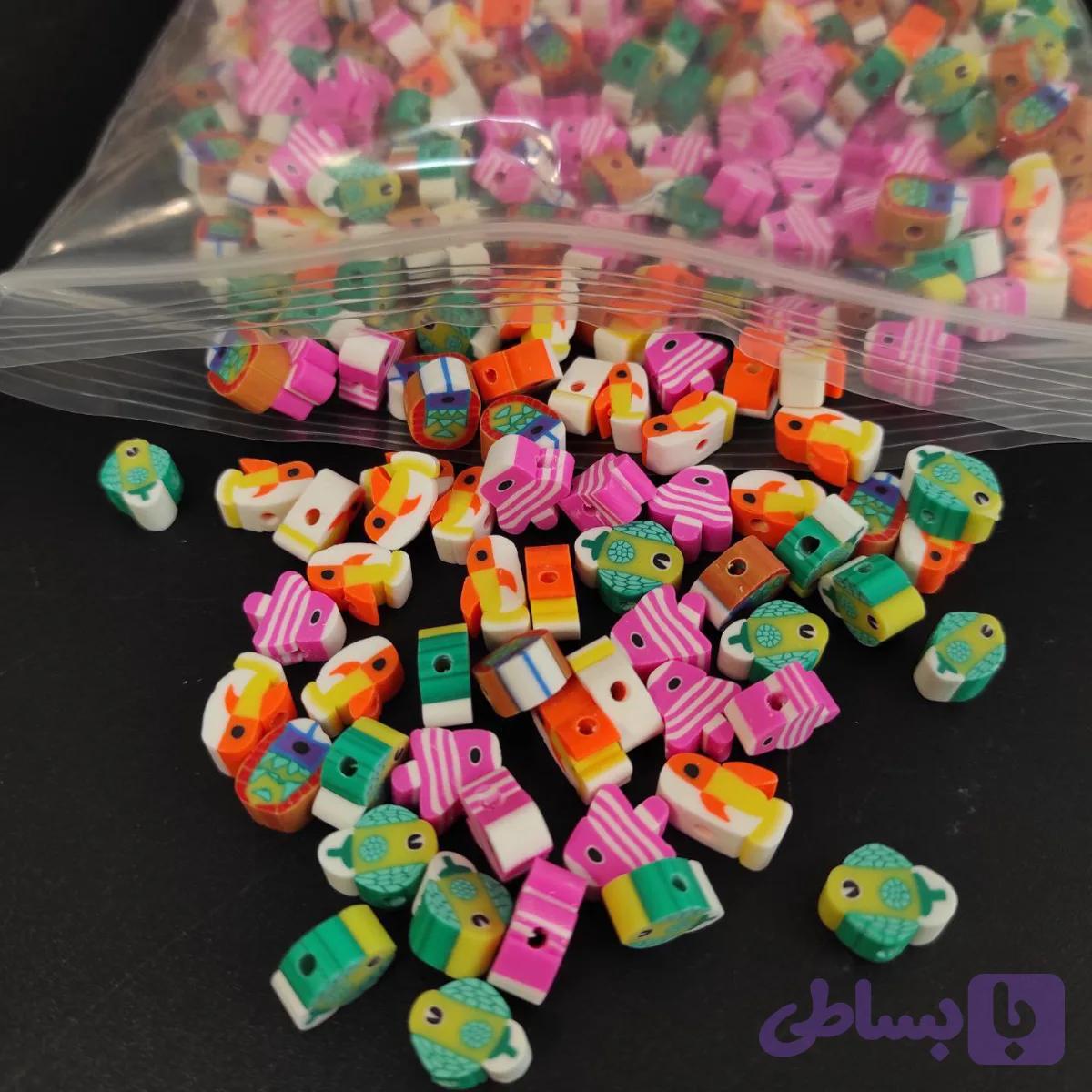 مهره فیمو طرح ماهی کد FI5 — تصویر 1