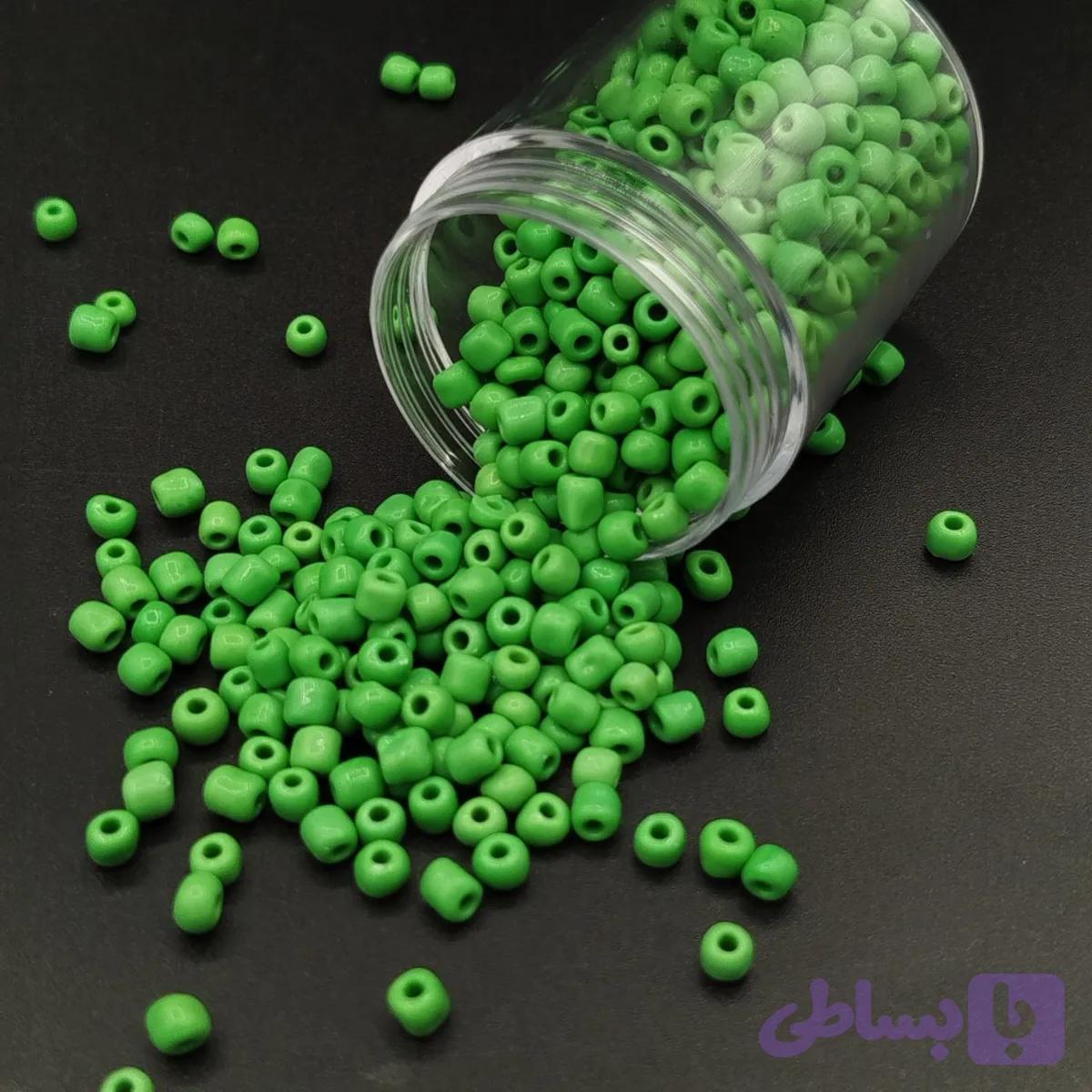 منجوق رنگ سبز کد A504 — تصویر 1