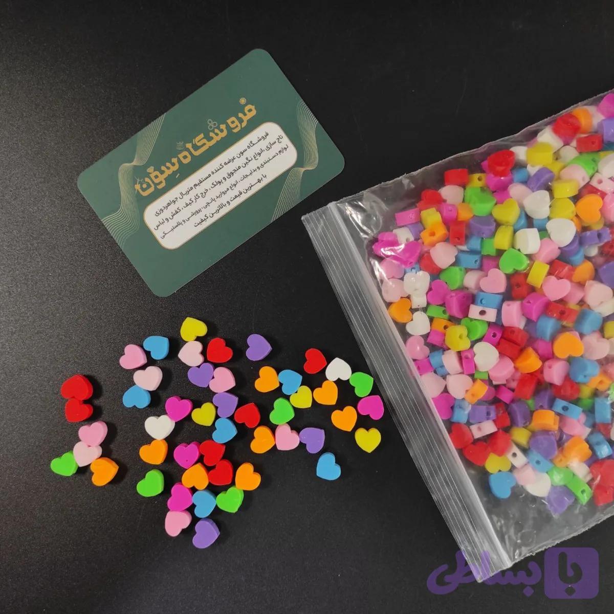 مهره فیمو طرح قلب کد FI22 — تصویر 1