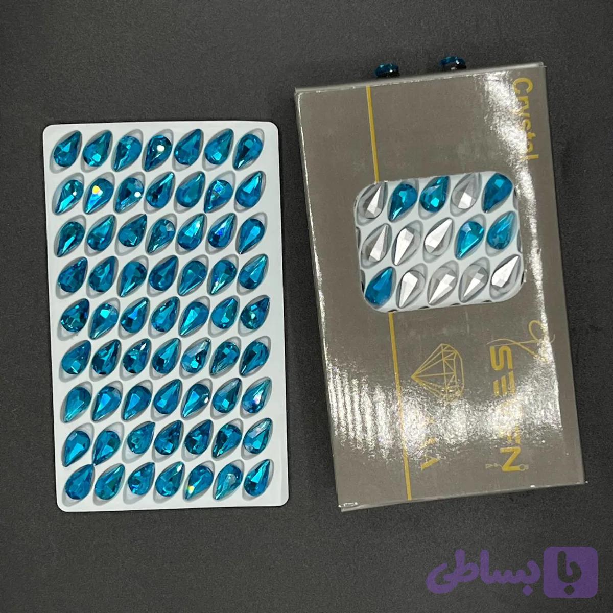 نگین مدل اشک آبی 13*8 — تصویر 1