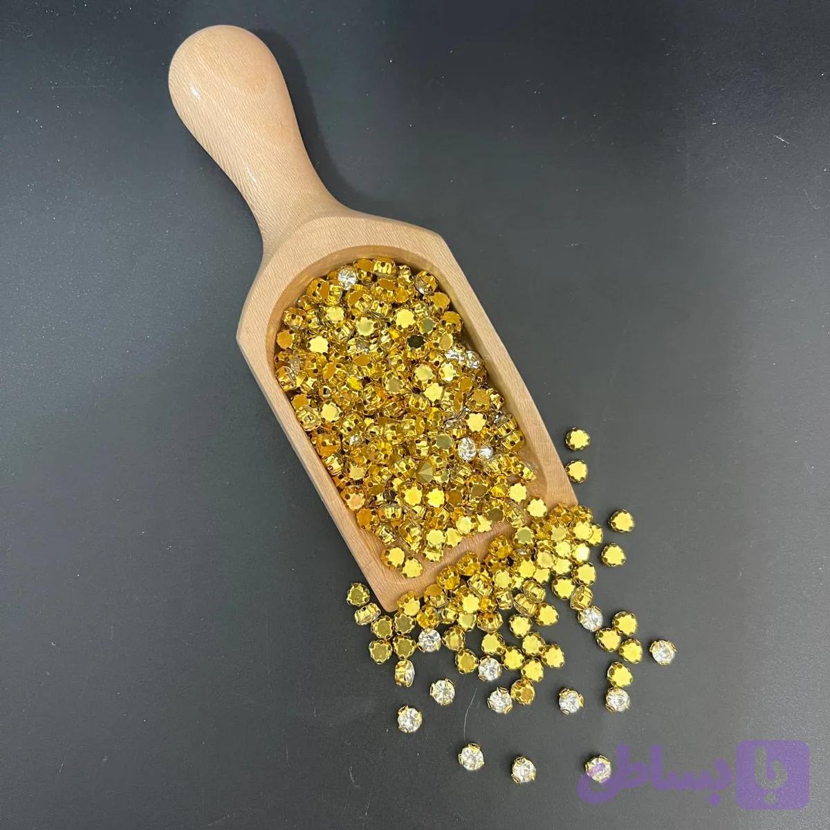 نگین پایه دار 35 پایه طلایی — تصویر 1