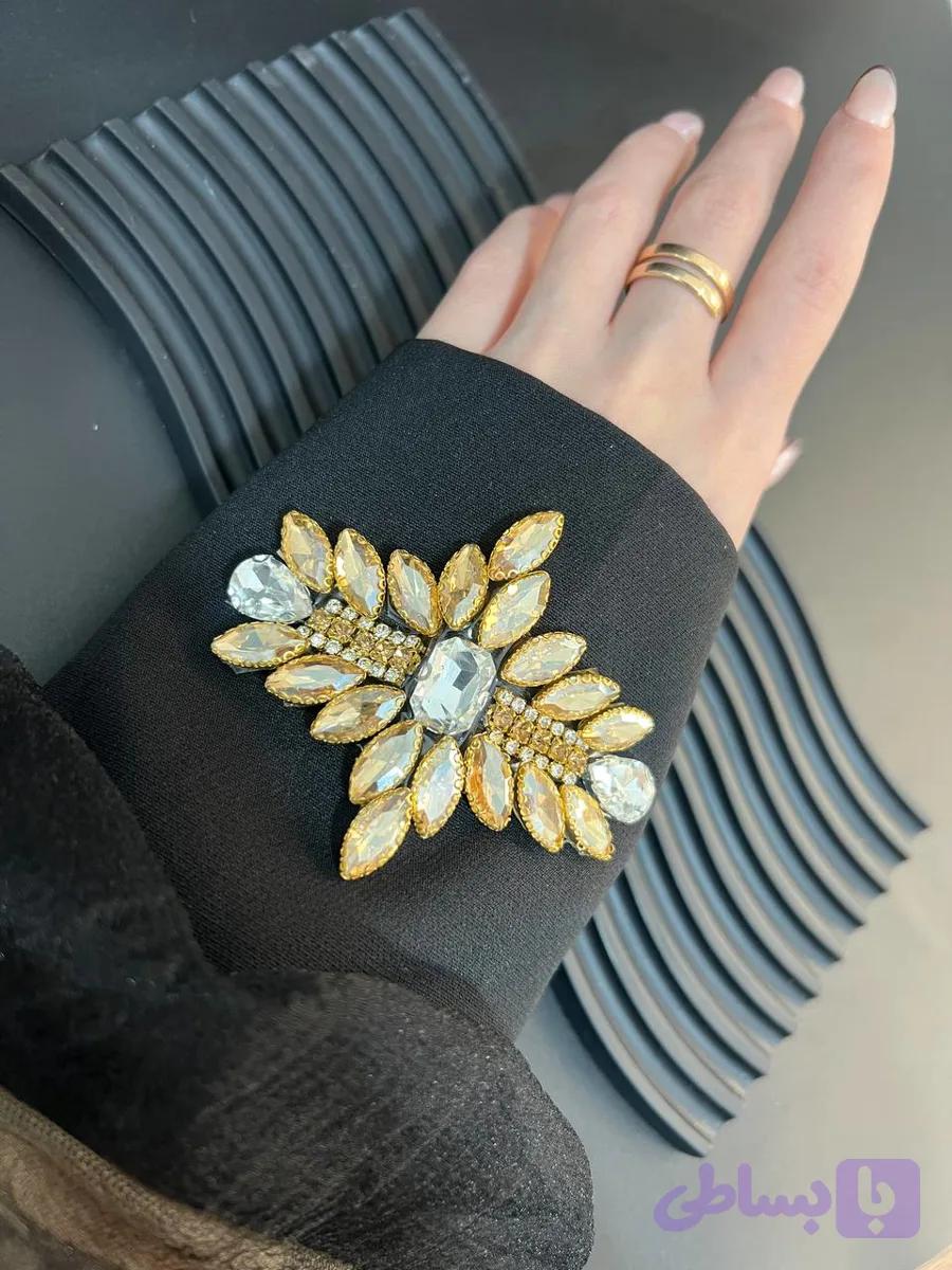 اپلیکه ژله ای طلایی کد 61 — تصویر 1