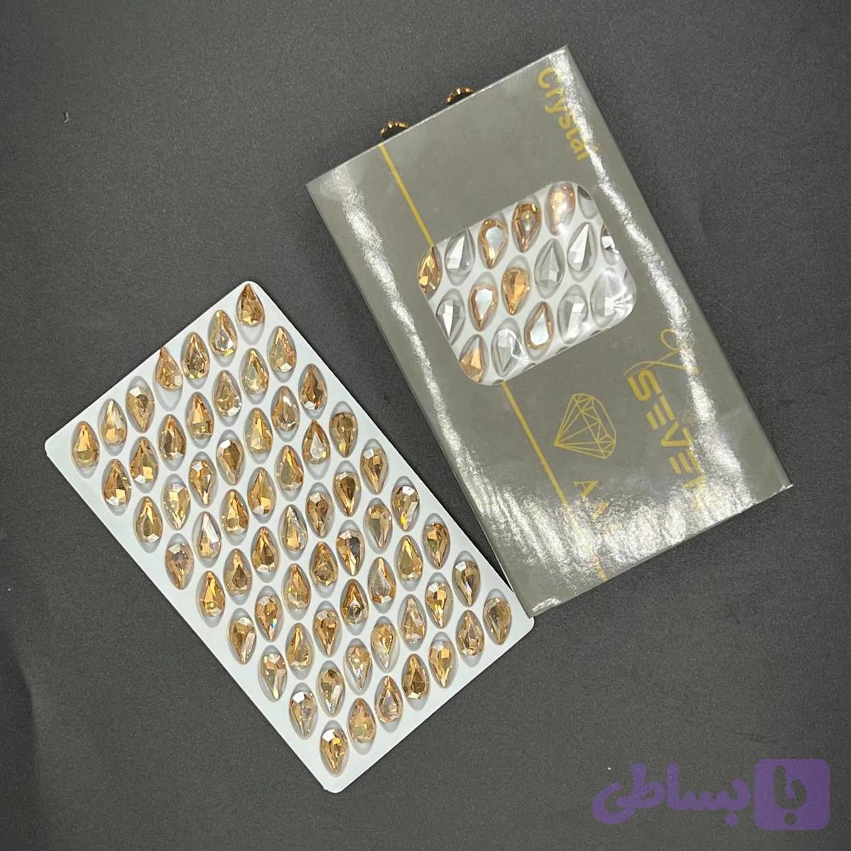 نگین مدل اشک شامپاینی 13*8 — تصویر 1