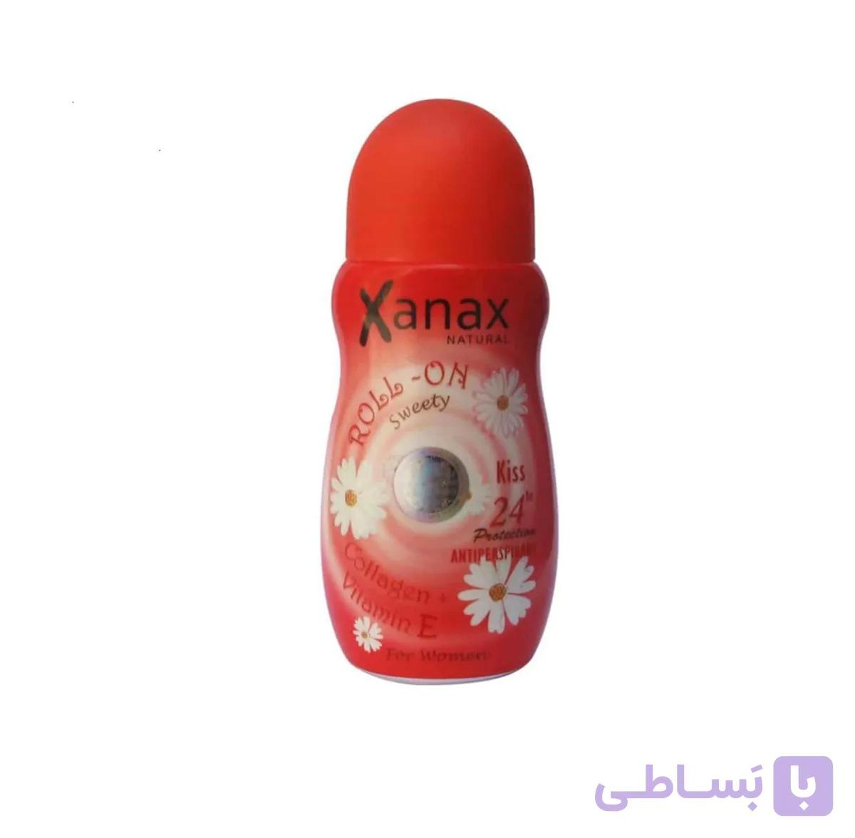 رول ضد تعریق زنانه زاناکس مدل kiss حجم 50 میلی لیتر