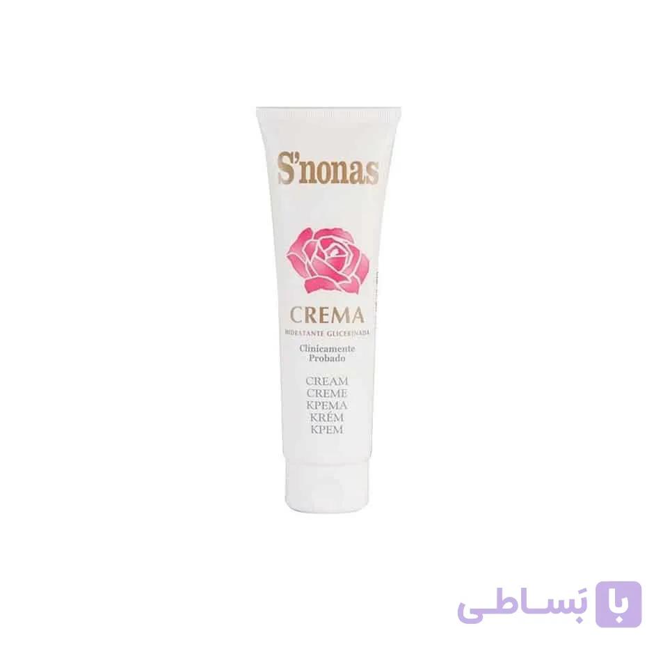 کرم مرطوب کننده تیوپی اسنوناس حاوی گلیسیرین و عصاره گل رز حجم ۱۵۰ میل — تصویر 1
