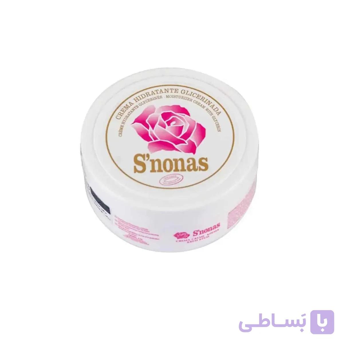 کرم مرطوب کننده کاسه ای اسنوناس مدل Hidratante Gilicerinada حجم ۲۰۰ میلی لیتر با عطر گل رز — تصویر 1