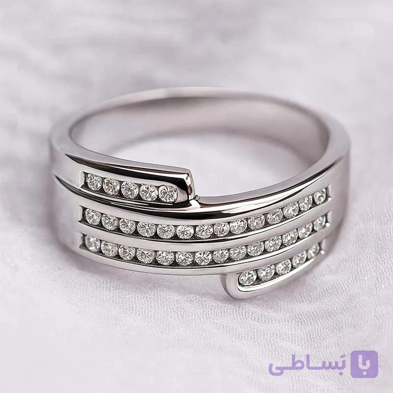 حلقه نقره – کد R104 — تصویر 1