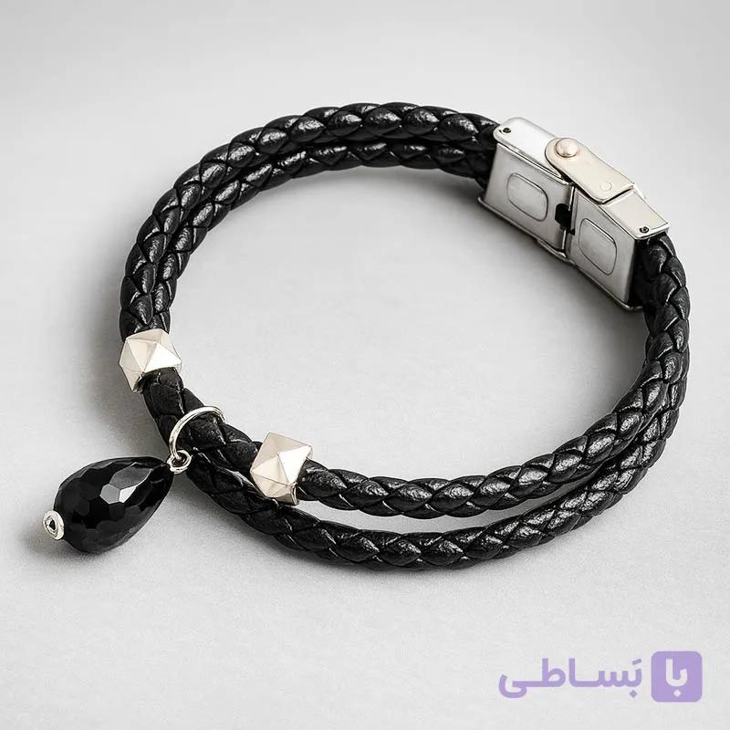 دستبند نقره و سنگ – کد B119