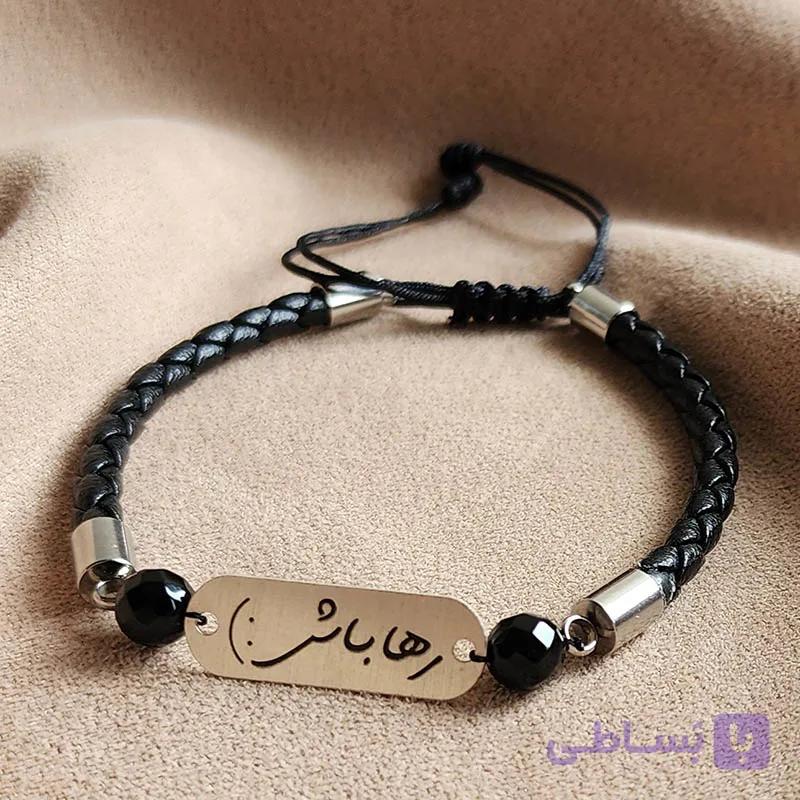 دستبند نقره و سنگ – کد B122 — تصویر 1