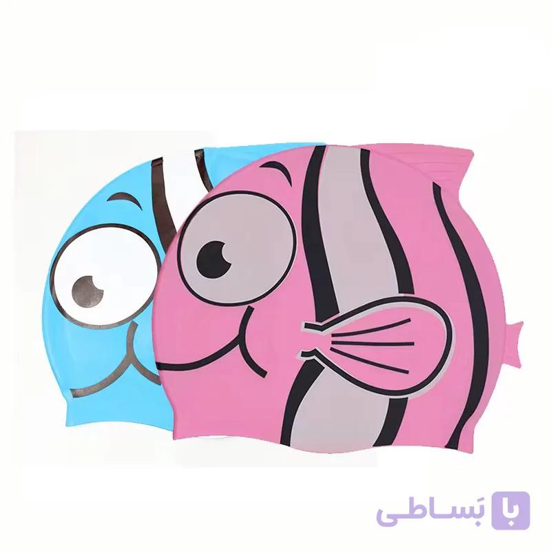 کلاه شنا بچه گانه طرح ماهی