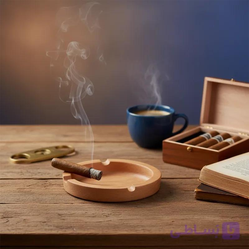 زیر سیگاری چوبی پک 20 عددی