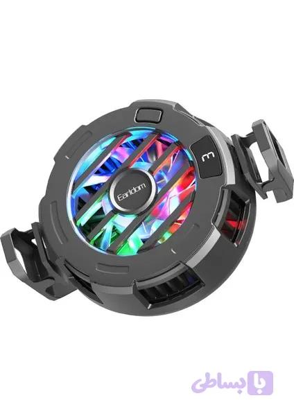 فن خنک کننده گوشی Earldom ET-F19 | کولر موبایل گیمینگ 15 وات با RGB