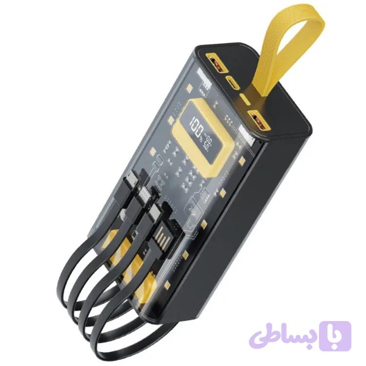 پاور بانک فست شارژ گرین لاین Transparent Pro PD 20W ظرفیت 20000 میلی آمپر ساعت