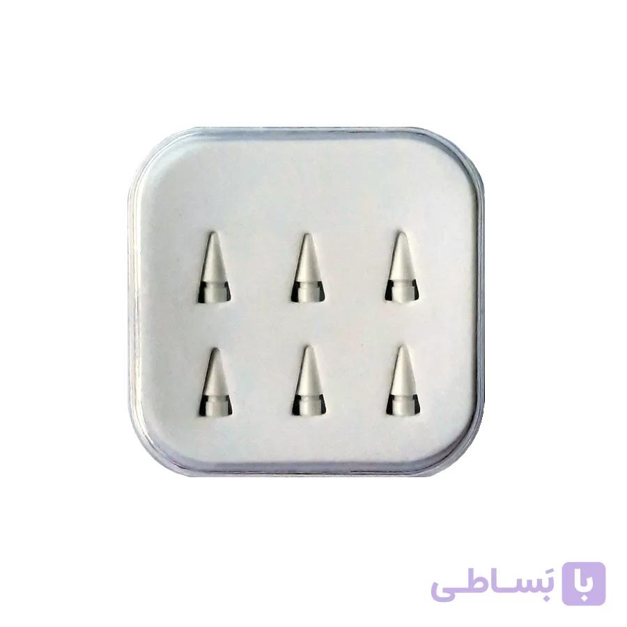 نوک قلم لمسی یوجیک مدل Pencil Tips بسته 6 عددی مناسب برای اپل پنسیل — تصویر 1