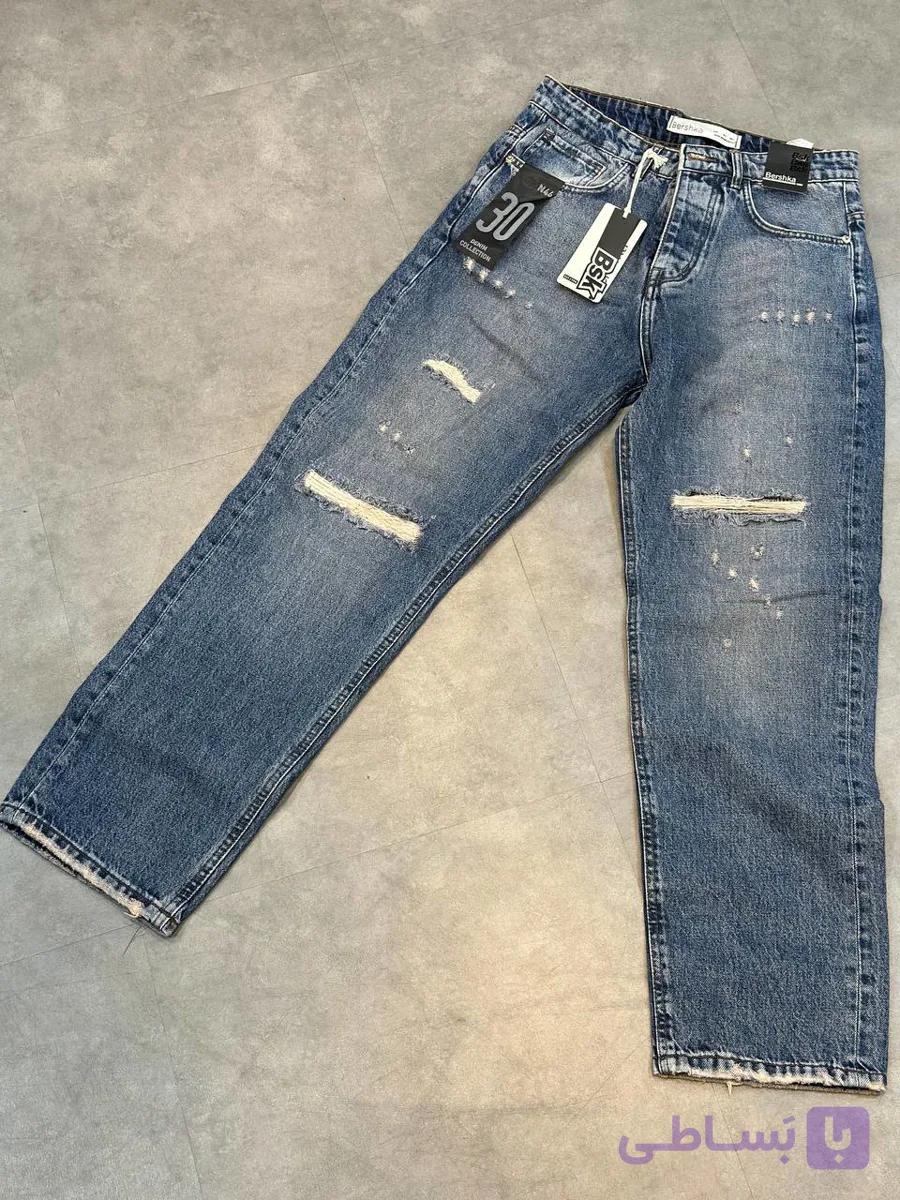 شلوار لی بگ BERSHKA_مردانه — تصویر 1