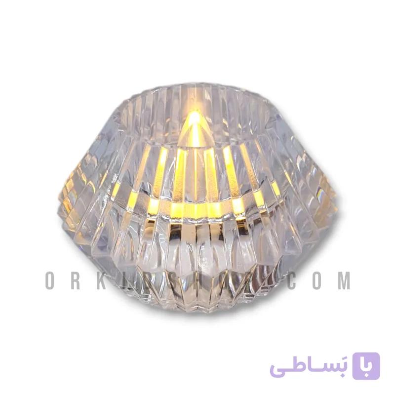 شمع LED کریستالی طرح ایکیا (گرد) — تصویر 1