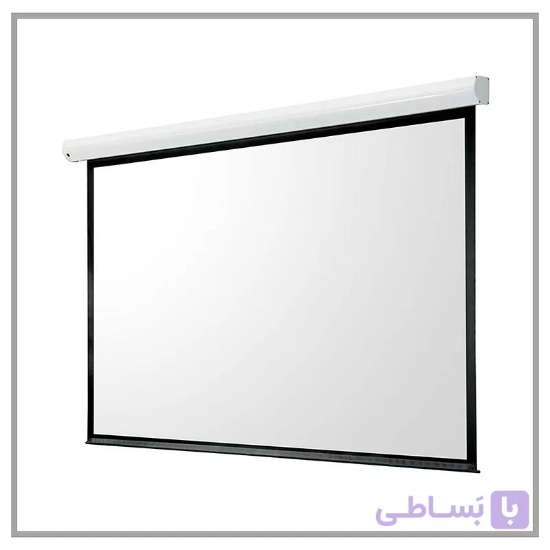 پرده نمایش برقی پروژکتور اسکوپ 300*300 - پارچه عالی گرید فایبر گلاس