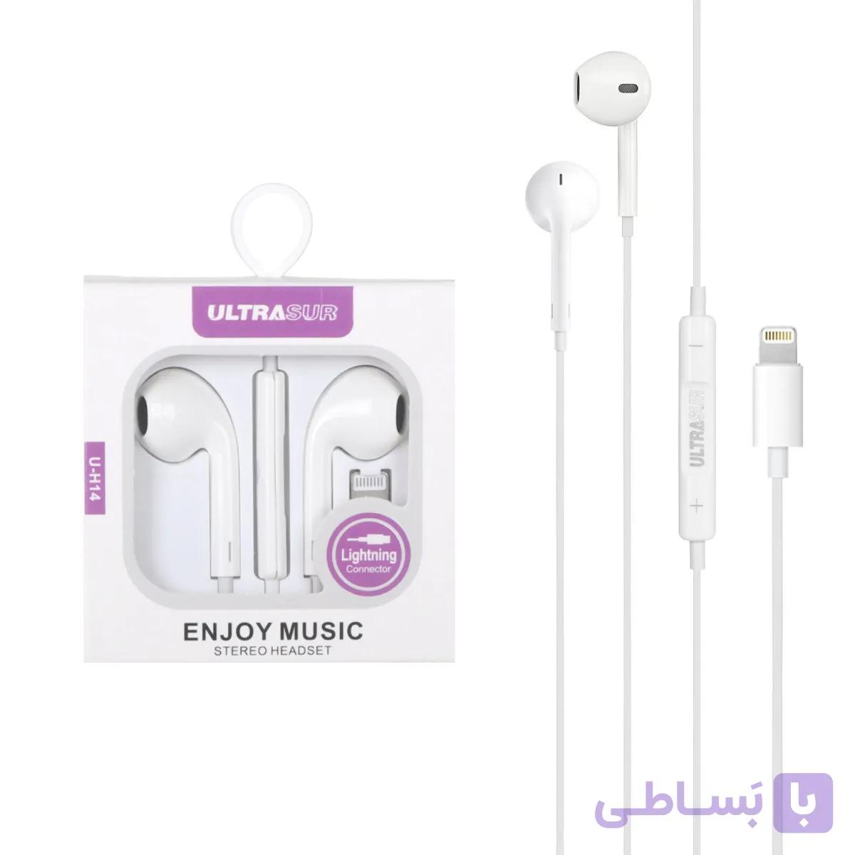هندزفری با سیم با پورت آیفون UltraSUR مدل U-H14